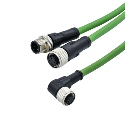 M12 wasserdichtes Steckverbinder männlich weiblich 3-17 Pin IP68 vergoldet