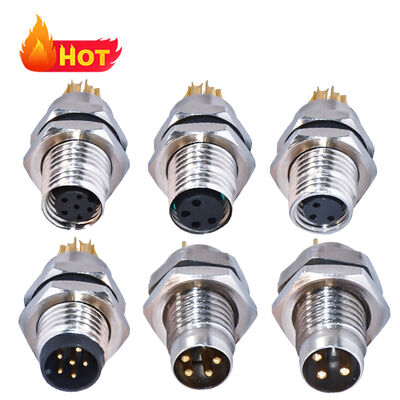 Rigoal M8 Stecker Luftfahrt Wasserdicht IP67/IP68 3-8 Pin 250V Nennspannung Steckerbuchse