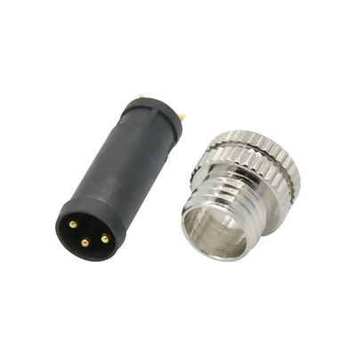 M8 wasserdichtes Kreislaufanschluss mit IP67/IP68-Schutz 3-8 Pin-Konfigurationen und PA66+GF-Material für industrielle Sensoren
