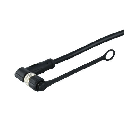 M8 Steckverbinder Staubdeckung mit Kette für Männliche weibliche Steckdose und Steckdose Schutz Kunststoff schwarze Abdeckung