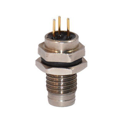 M8 4PIN 5PIN 8PIN Rechtwinkliger PCB-Steckverbinder 90-Grad-Panel-Mount-Steckverbinder