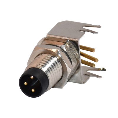 3 / 4/5/6/8 rechtwinkliges Verbindungsstück Pin Male And Female Straights Sensor-M8 für Kabel PWB-Berg
