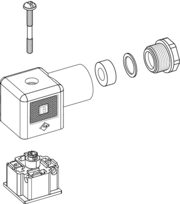18mm Magnetventil-Verbindungsstück schreibt ein Verbindungsstück des Größen-Mannmcx für die hydraulischen/pressluftbetätigten Ventile anschließen