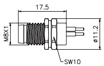 Des PWB-Plattenberg-Verbindungsstücks IP67/68 des Sockels der Luftfahrt M8 wasserdichtes 3 4 Stiftwasserdichtes Selbstverbindungsstück