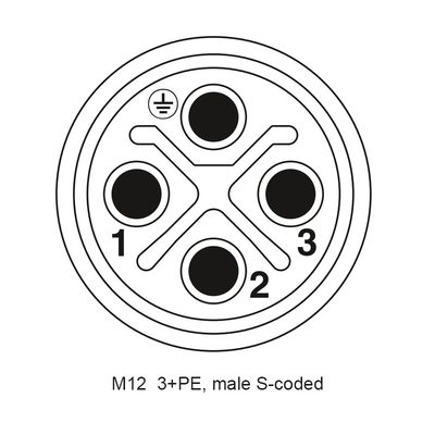 Verbindungsstücke M12 PWB-Schnellverriegelungs-Art Metallelektrisches Verbindungsstück des Rundschreiben-4P Multipol-wasserdichte