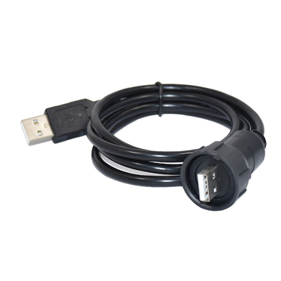 wasserdichter der Platten-1.5A Mann Berg-des Verbindungsstück-IP67 USB2.0 zum weiblichen Kabel 1M