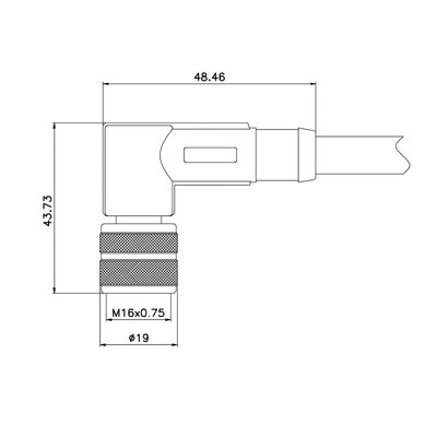 Weiblicher Rundsteckverbinder-gerader Orientierung Iec 61076-2-105 des Formteil-M16