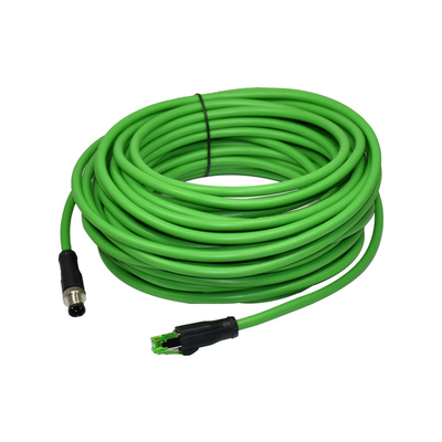 Ethernet-industrielle Kamera Pin Cats 6 IP68 Rj45 X des Code-M12 Rundsteckverbinder-8