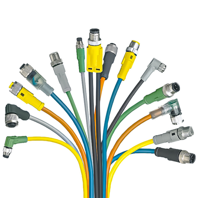 Ellbogen/gerades Verbindungsstück des Kabel-M12 imprägniern ein B D X kodierten das 3 - 17 Positions-Schwarze