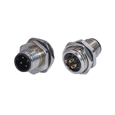 Industrieller M12 3 - 17 Pin A B Code Sensor Lötplatine Schraubgewinde M8 M12 Wandmontagestecker