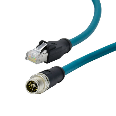 Wasserdichter Rundsteckverbinder m12 x Rigoal IP68 kodierte zum Kabel rj45 für Ethernet-Netzwerk
