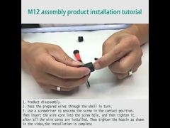 Rohs M8 Waterproof Connector IP67 3pin Circular Plastic Connectors Without Cable